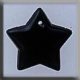 12222 Glass Treasures-Large Flat Star..15mm Black (Qty. 1) MAIN